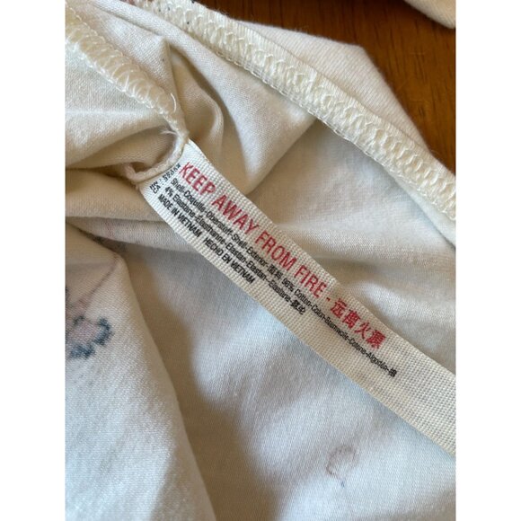 Free People Intimately Floral Puff Sleeve Bodysuit NWT Cottagecore Boho Dainty - Picture 11 of 13